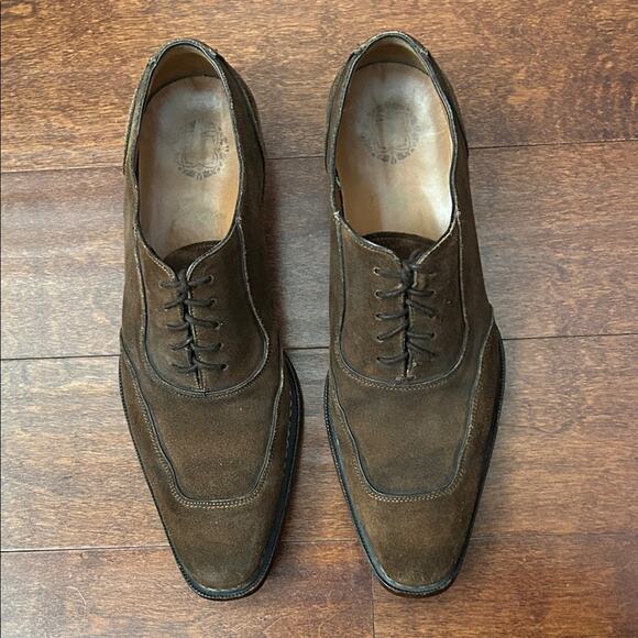 Mezlan Men\'s Ambrose Brown Suede Lace-Up Oxfords with a Tapered Toe, Size 9.5 main image 11